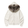 Oversized Faux Fur Hood Sweatshirt
