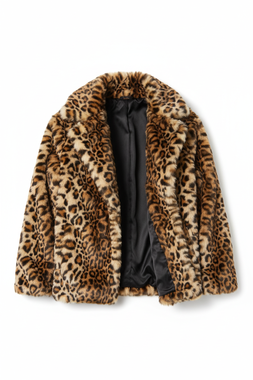Leopard Faux Fur Jacket